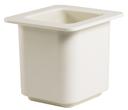 Coldfest One Sixth Size Food Pan, White, 6 3/8 x 6 3/4 x 6 inch.