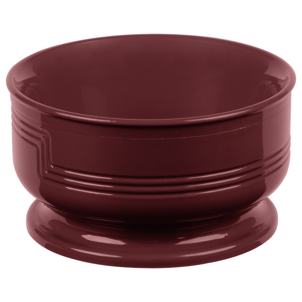 Cambro Shoreline Collection Large Bowl, Cranberry, 9 Ounce -- 48 per case.