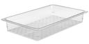Cambro Camwear Clear Polycarbonate Colander Pan, 3 inch Depth -- 6 per case.