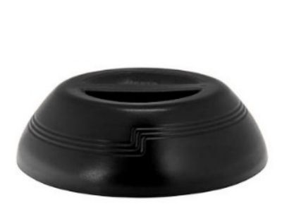 Cambro Shoreline Collection Black Insulated Dome Cover For 9 Inch Plate, 10 Inch Dia. X 3 3/16 Inch Height -- 12 Per Case