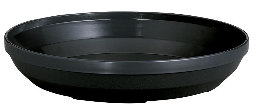 Cambro Shoreline Collection Black Underliner For 9 1/2 Inch Pellet, 9 9/16 X 1 4/5 Inch -- 12 Per Case