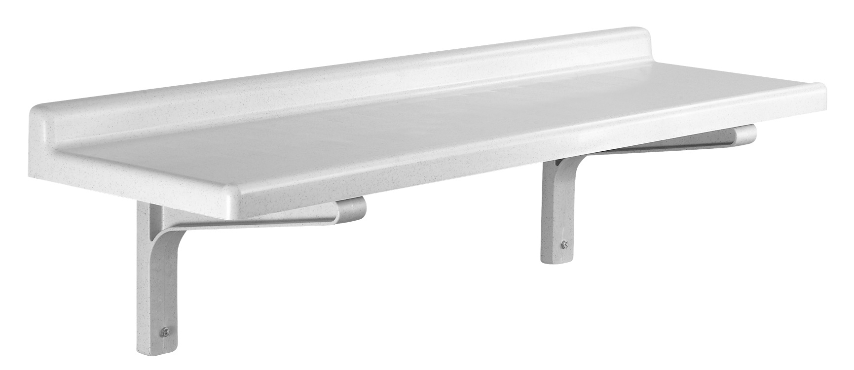 Cambro Camshelving Speckled Gray Solid Wall Shelf, 36 inch Long.