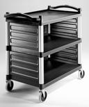Cambro Single Shelf Panel Set Only, Black, 31 5/8 x 17 3/4 x 11 3/4 inch.