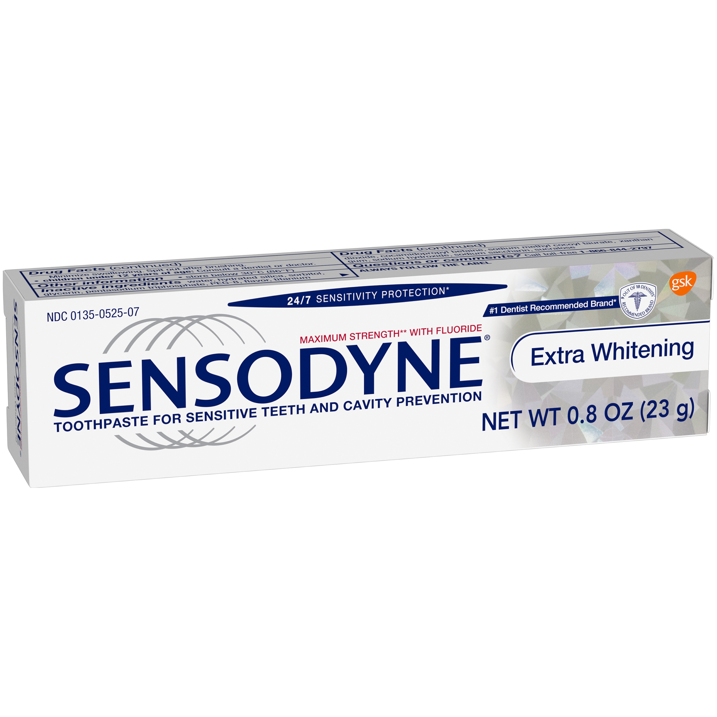 Sensodyne Extra Whitening Toothpaste, 0.8 Ounce -- 36 per case.