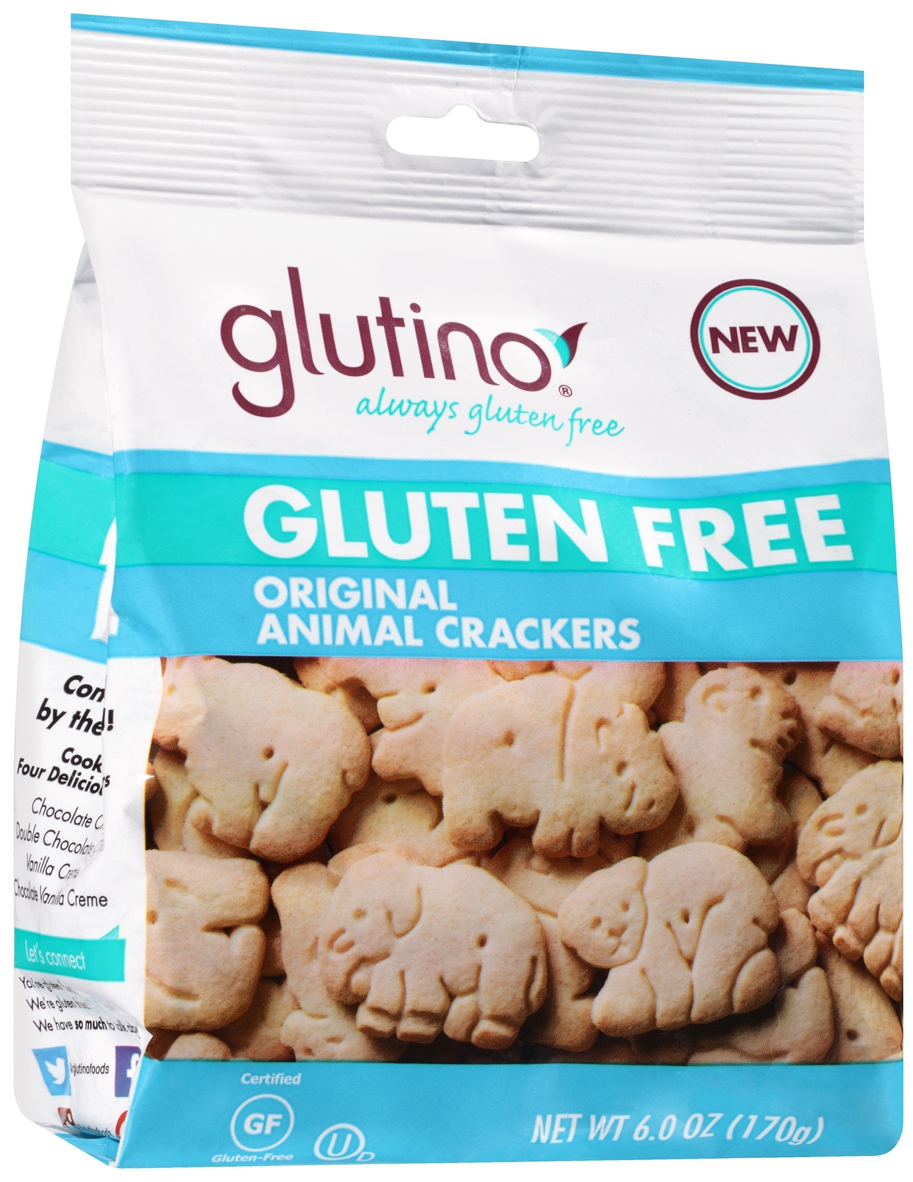 Glutino Original Animal Cracker, 6 Ounce -- 6 per case.