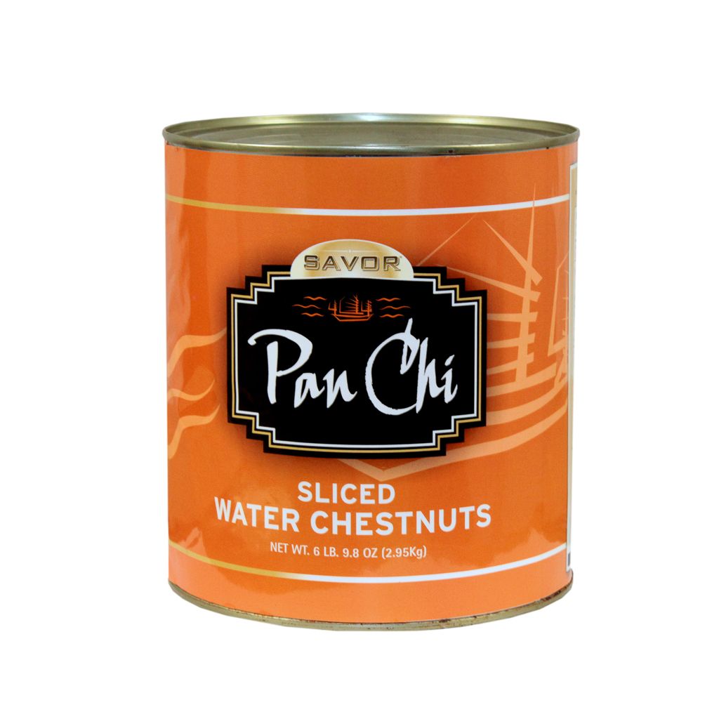 Pan Chi Sliced Water Chestnut, 109 Ounce -- 6 Per Case