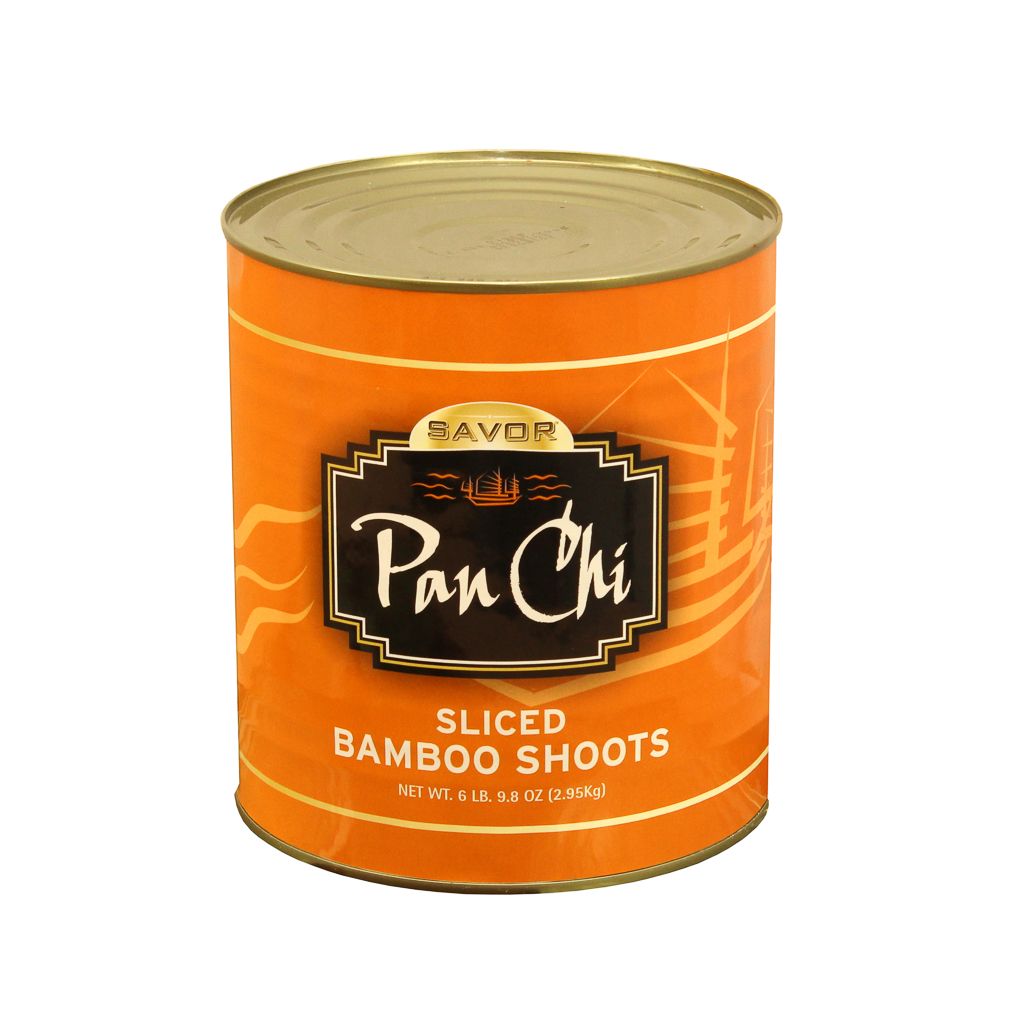 Pan Chi Sliced Bamboo Shoots, No. 10 Can -- 6 Per Case