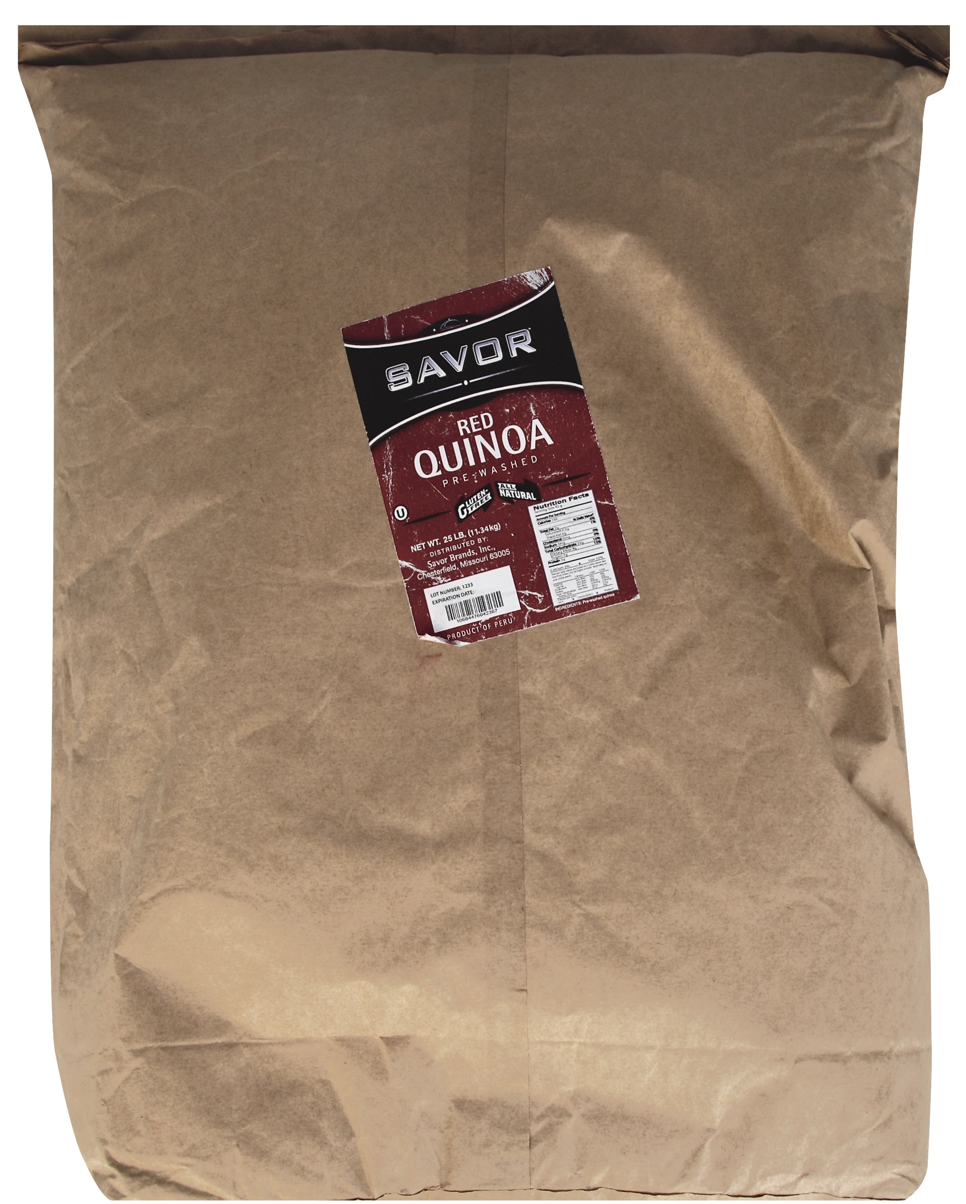 Savor Imports Red Quinoa, 25 Pound.