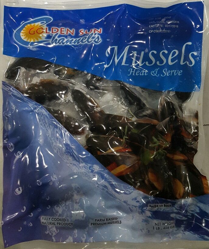 Oyster Bay Cooked Whole Shell Mussels, 1 Pound -- 10 Per Case