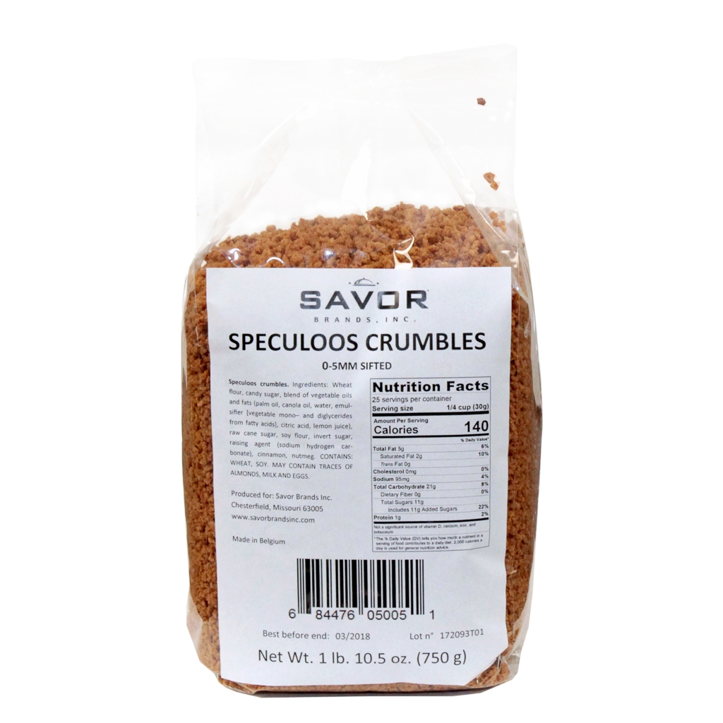 Savor Imports Speculoos Crumbles, 750 Gram -- 8 Per Case