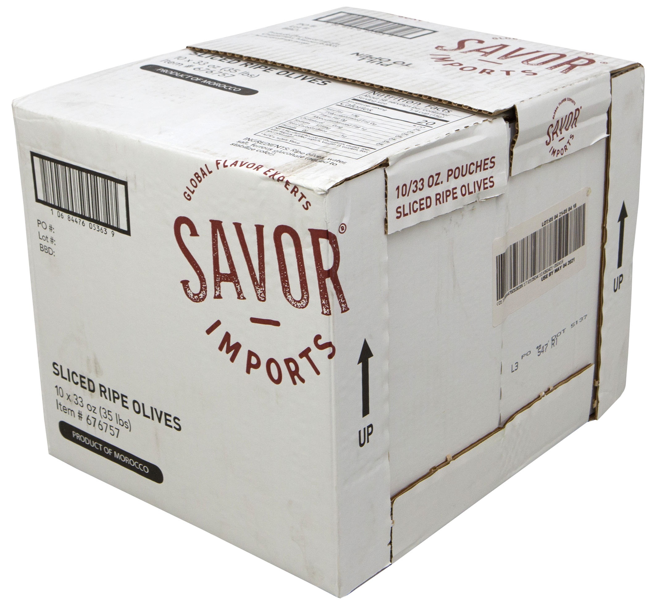 Savor Imports Sliced Ripe Olives, 33 Ounce -- 10 Per Case