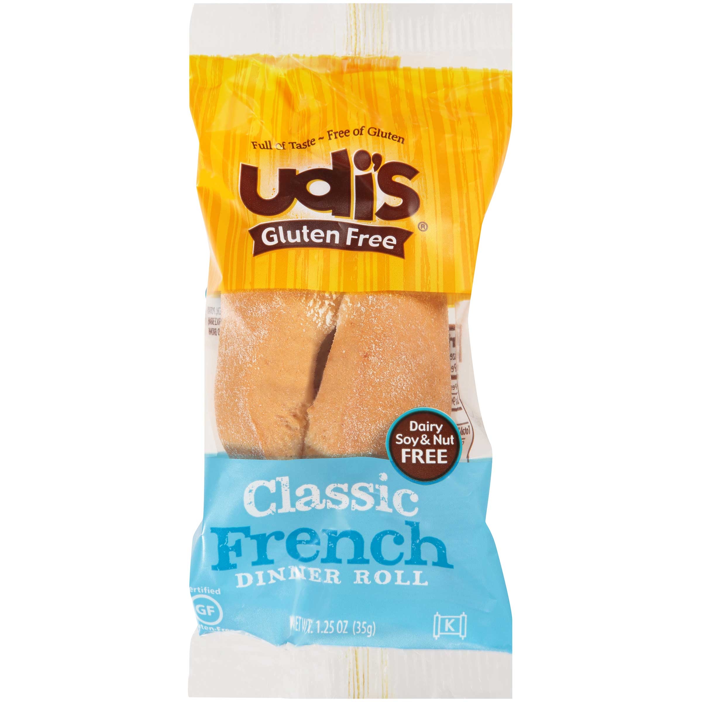 Udi's Classic French Dinner Roll, 1.2 Ounce -- 36 Per Case