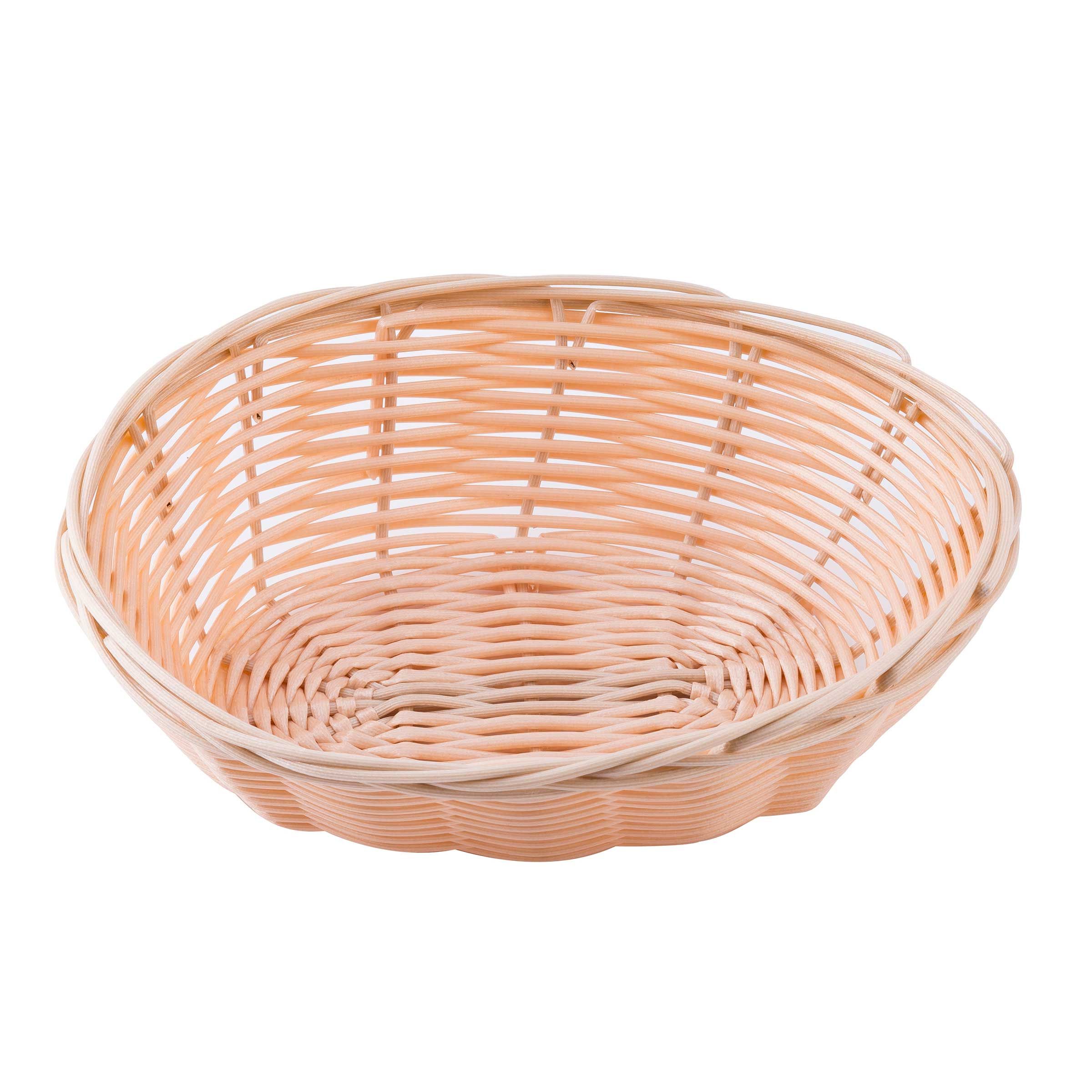 Tablecraft Natural Plastic Basket, 9 X 3.5 X 2 Inch -- 12 Per Case