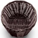Tablecraft Polypropylene Cord Brown Oval Handwoven Basket, 7 x 5.25 x 2 inch -- 12 per case