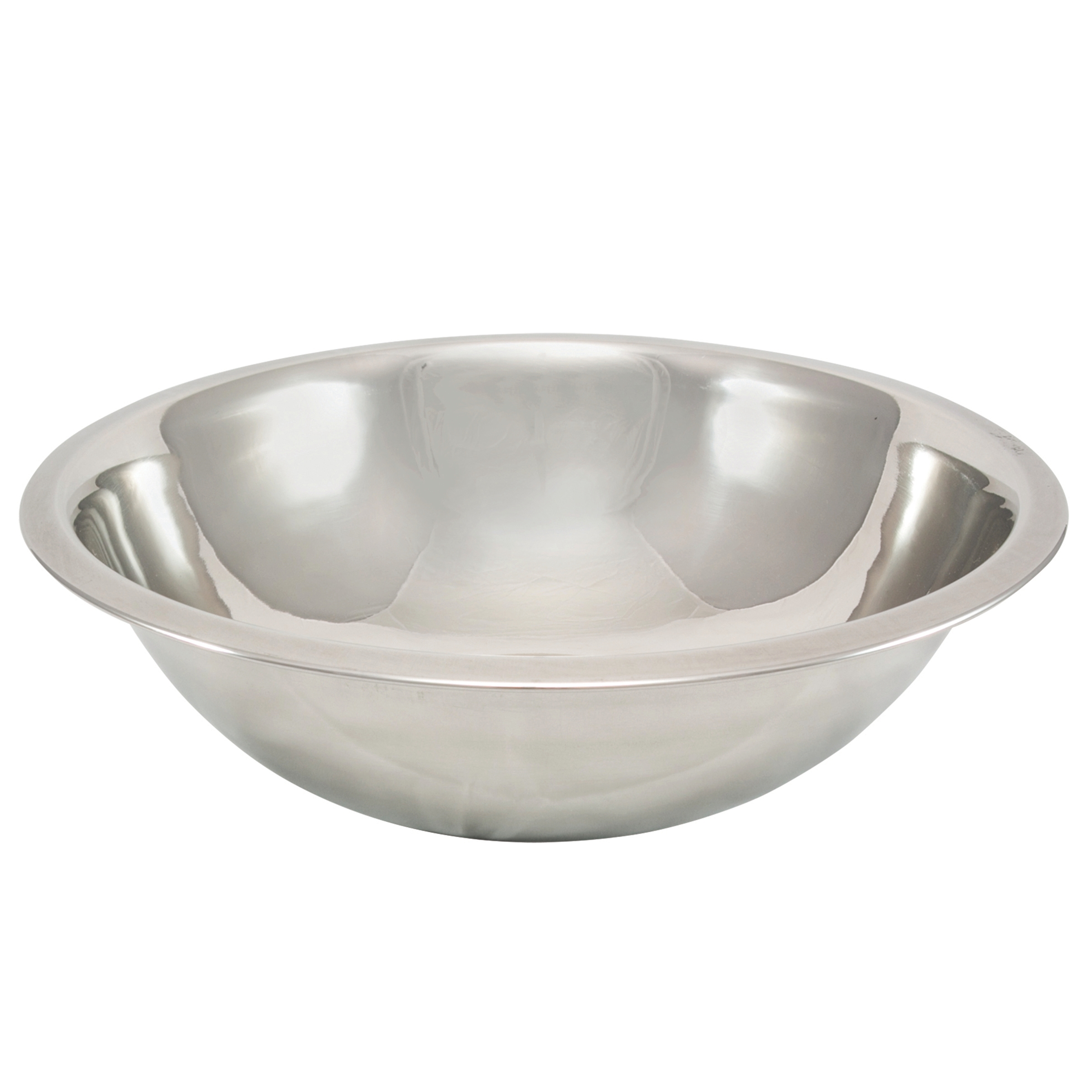Tablecraft Stainless Steel 0.4 mm Standard Mirror Finish Mixing Bowl, 3 Quart Capacity