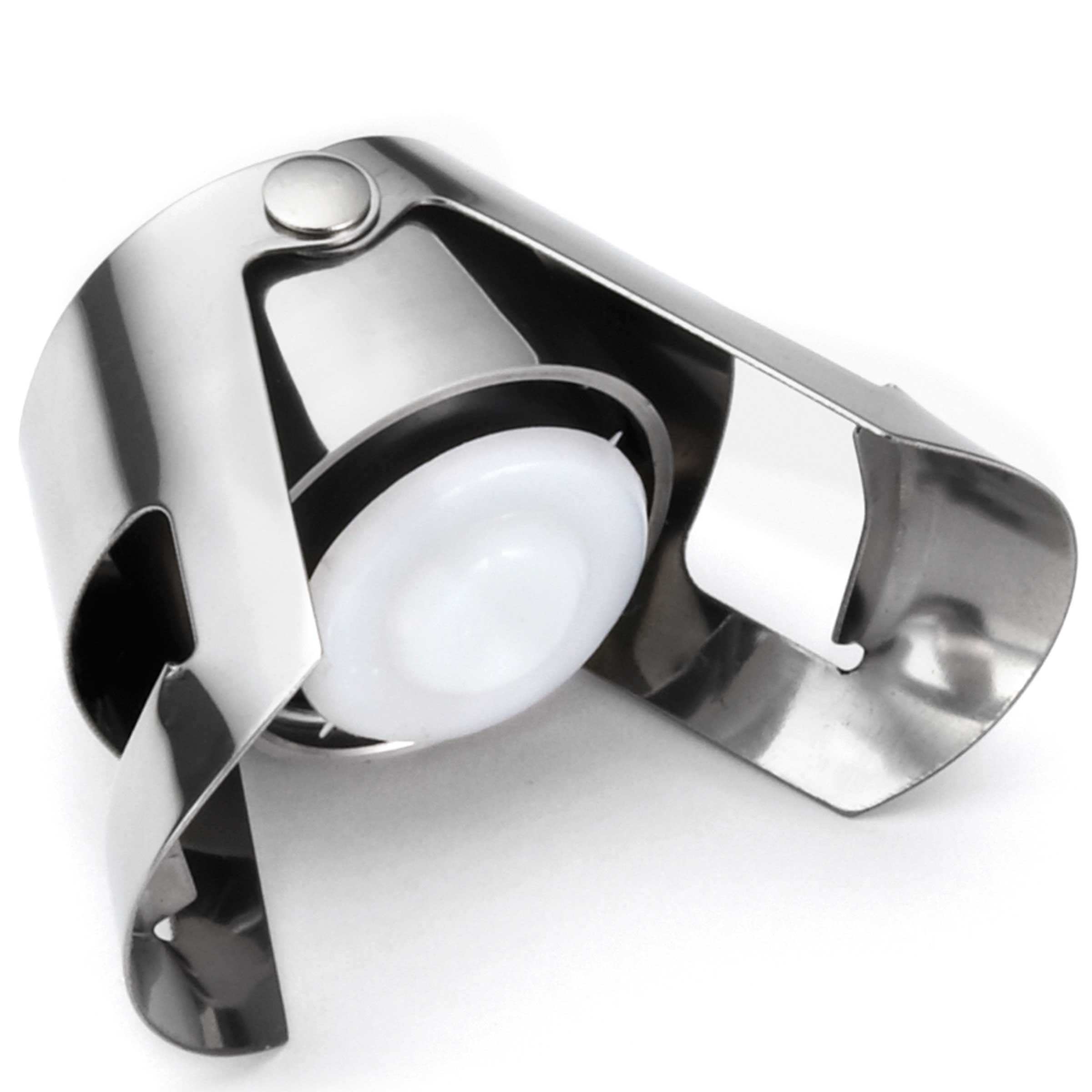 Tablecraft Chrome Champagne Bottle Sealer, 1.5 x 1.5 x 2.16 inch