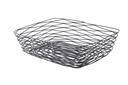 Tablecraft Artisan Collection Black Powder Coated Steel Rectangular Serving Basket, 12.25 x 9.25 x 3.25 inch