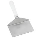 Tablecraft Stainless Steel Turner with White ABS Handle, 11 inch