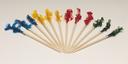 Picks, Regular Wooden Frills 3, 10 Case --- 1000 Count