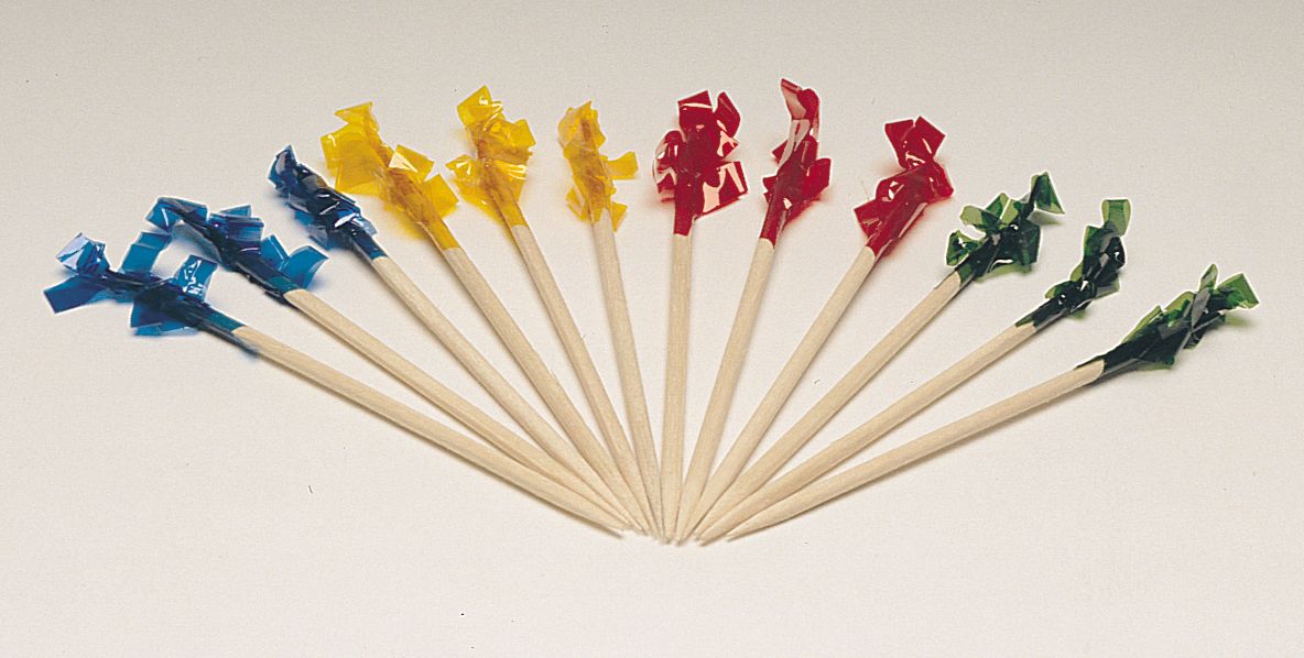 Goldmax Regular Wooden Frills Picks, 1000 Count -- 10 Per Case