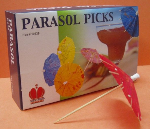 Goldmax Parasol Picks, 144 Count -- 10 Per Case