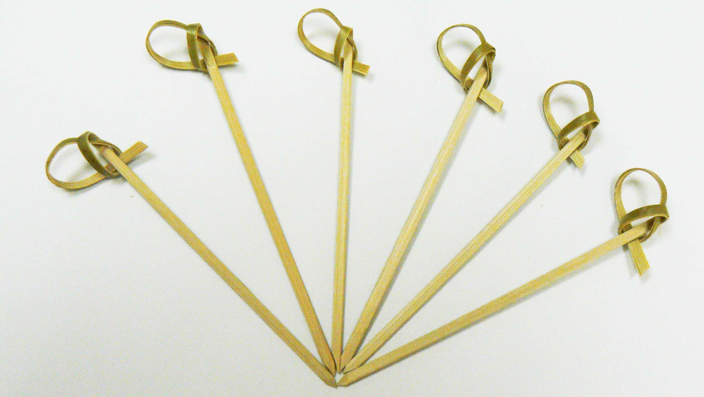 Goldmax Bamboo Flower Knot Pick, 3.5 inch -- 1000 per case.