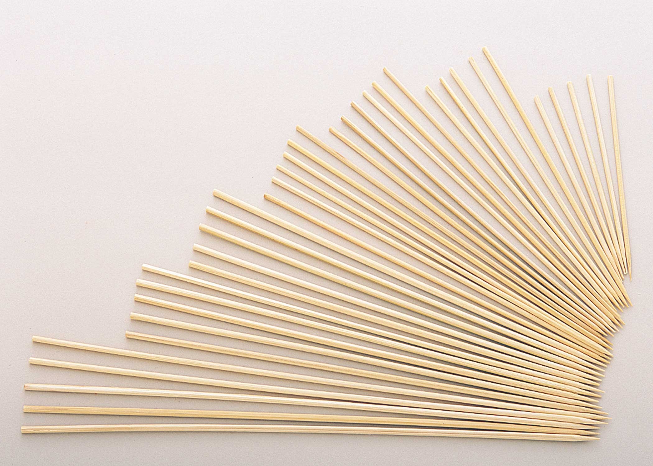 Goldmax Bamboo Skewers, 6 inch -- 1600 per case.
