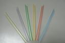 Goldmax Neon Stripe Tapioca Straw, 8 inch x 12 Millimeter - 50 per pack -- 20 packs per case.