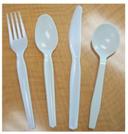 Goldmax Silver Series White Polystyrene Medium Heavy Weight Soup Spoon, 12 x 6.5 x 9 inch -- 10 per case.