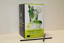 Goldmax Black Unwrapped Slim Stirrer Straight Straw, 5.5 inch -- 5000 per case.