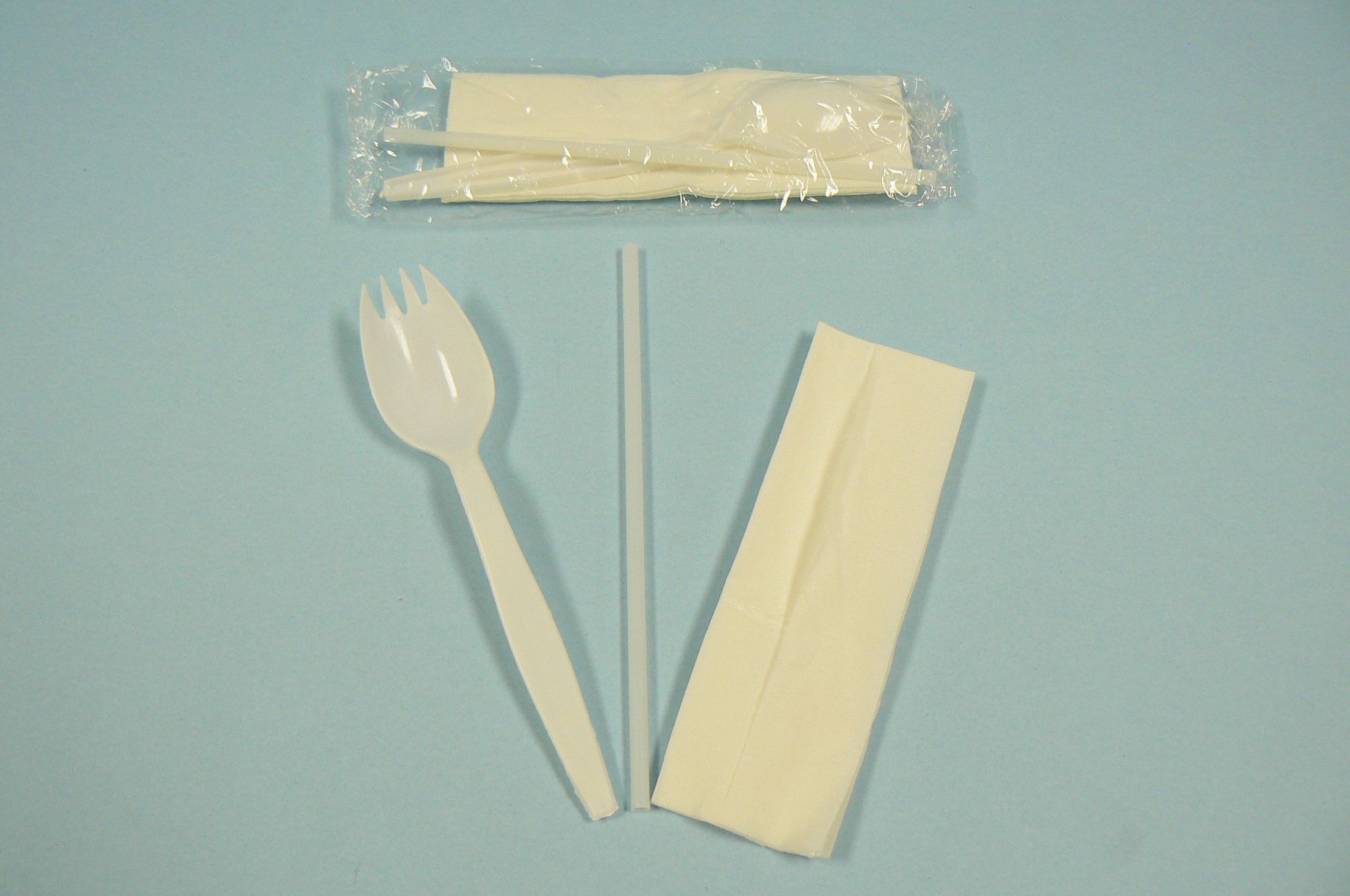 Goldmax Straw, Spork, Napkin Kit, 1000 Count