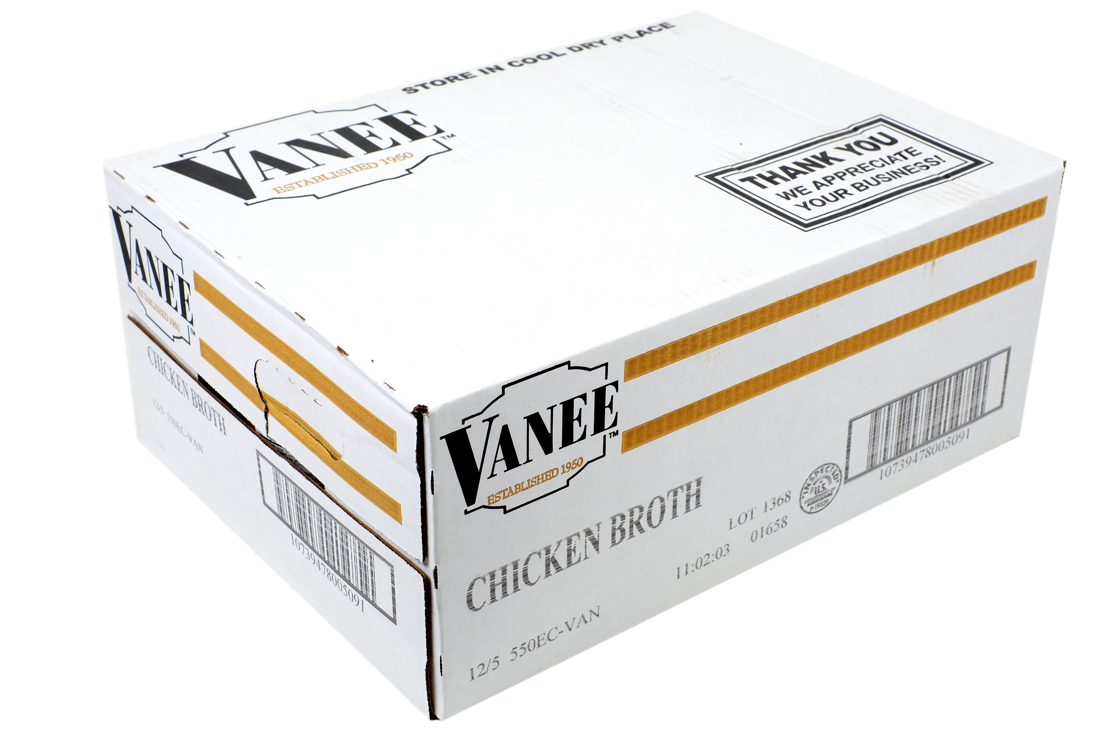 Vanee Chicken Broth - 49 oz. can, 12 per case