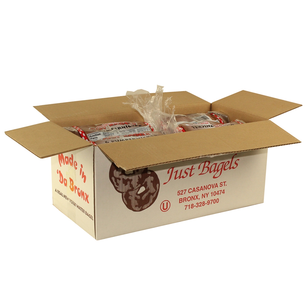 Just Bagels Pumpernickel Bagel, 4 Ounce -- 48 per case.