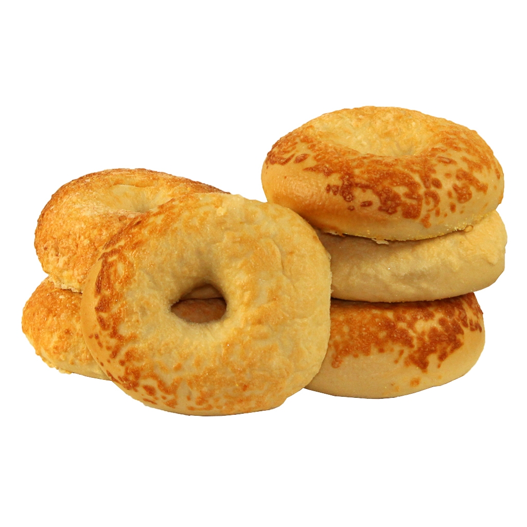 Just Bagels Asiago Cheese Bagel, 4 Ounce -- 48 per case.