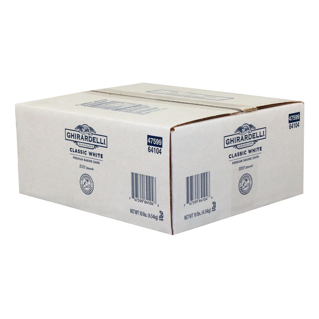 Ghirardelli Vanilla Classic White Chocolate Chips, 10 Pound