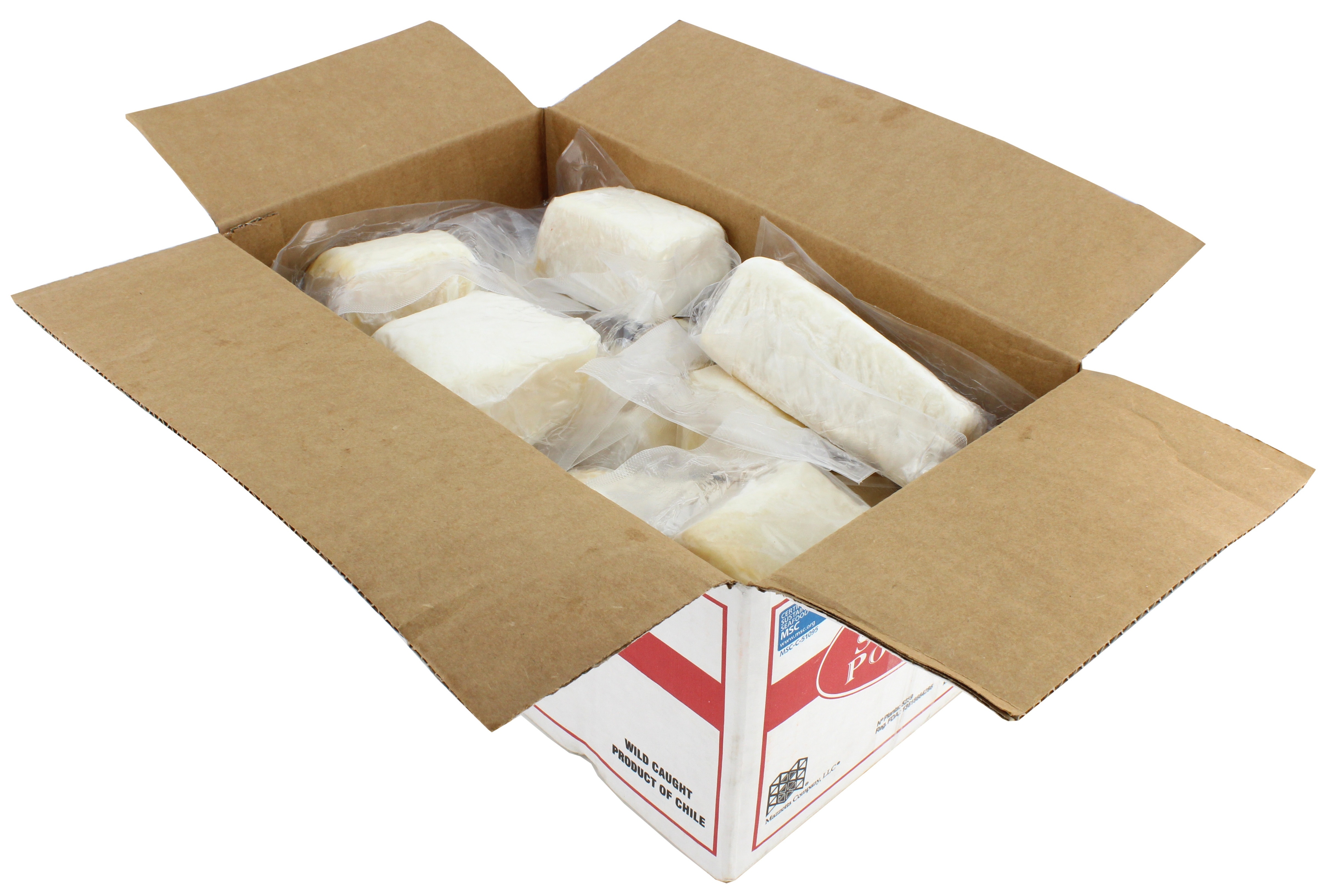 Seamazz 10 Ounce MSC Certified Sea Bass Portion, 10 Pound.