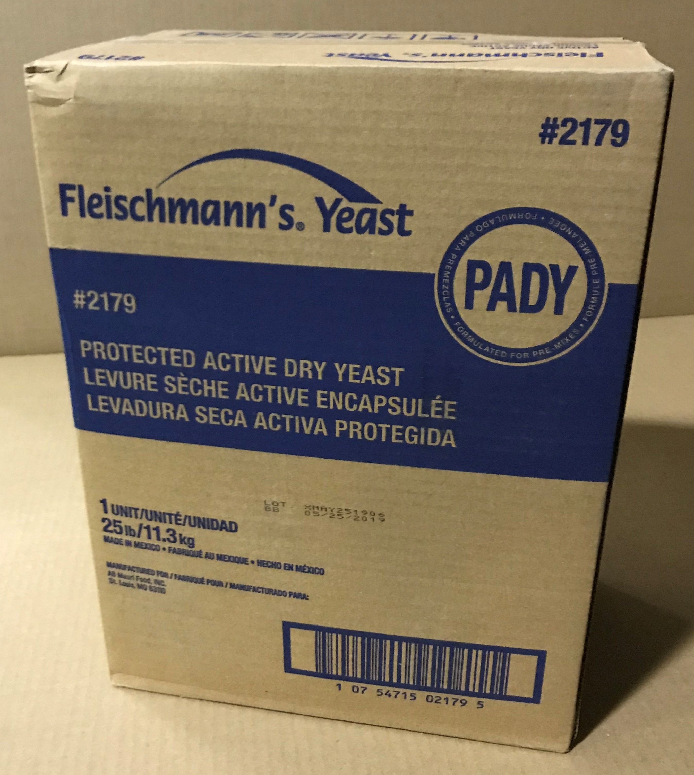 Fleischmanns Yeast Protected Active Dry Yeast, 25 Pound