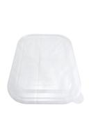 World Centric Ingeo Compostable Unbleached Plant Fiber 3 Compartment Tray Lid, 10 x 7.5 inch -- 400 per case.