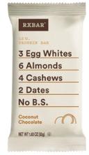 Rxbar Coconut Chocolate Protein Bar, 52 Gram -- 72 per case.