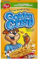 Post Golden Crisp Sweetened Puffed Wheat Cereal, 14.75 Ounce -- 12 per case.