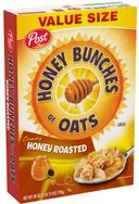 Post Honey Bunches Of Oat Crunchy Honey Roasted Cereal, 28 Ounce -- 12 per case.