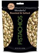 Wonderful Roasted and Salted Pistachios, 16 Ounce -- 12 per case.