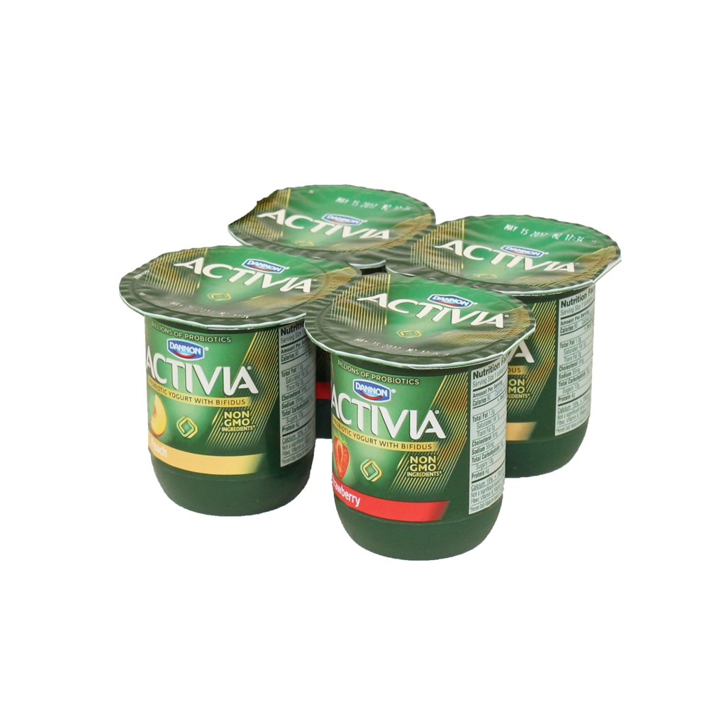 Activia Variety Pack Yogurt, 4 Ounce -- 24 per case.