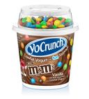 Yocrunch Vanilla Yogurt with M and Ms , 6 Ounce -- 12 per case.