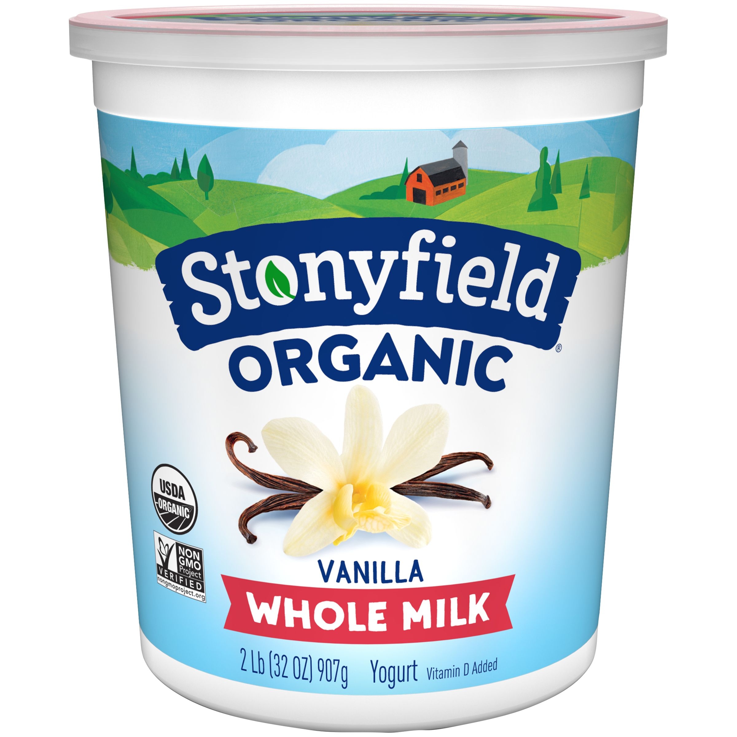 Stonyfield Farm Organic French Vanilla Whole Milk Yogurt, 32 Ounce -- 6 per case.