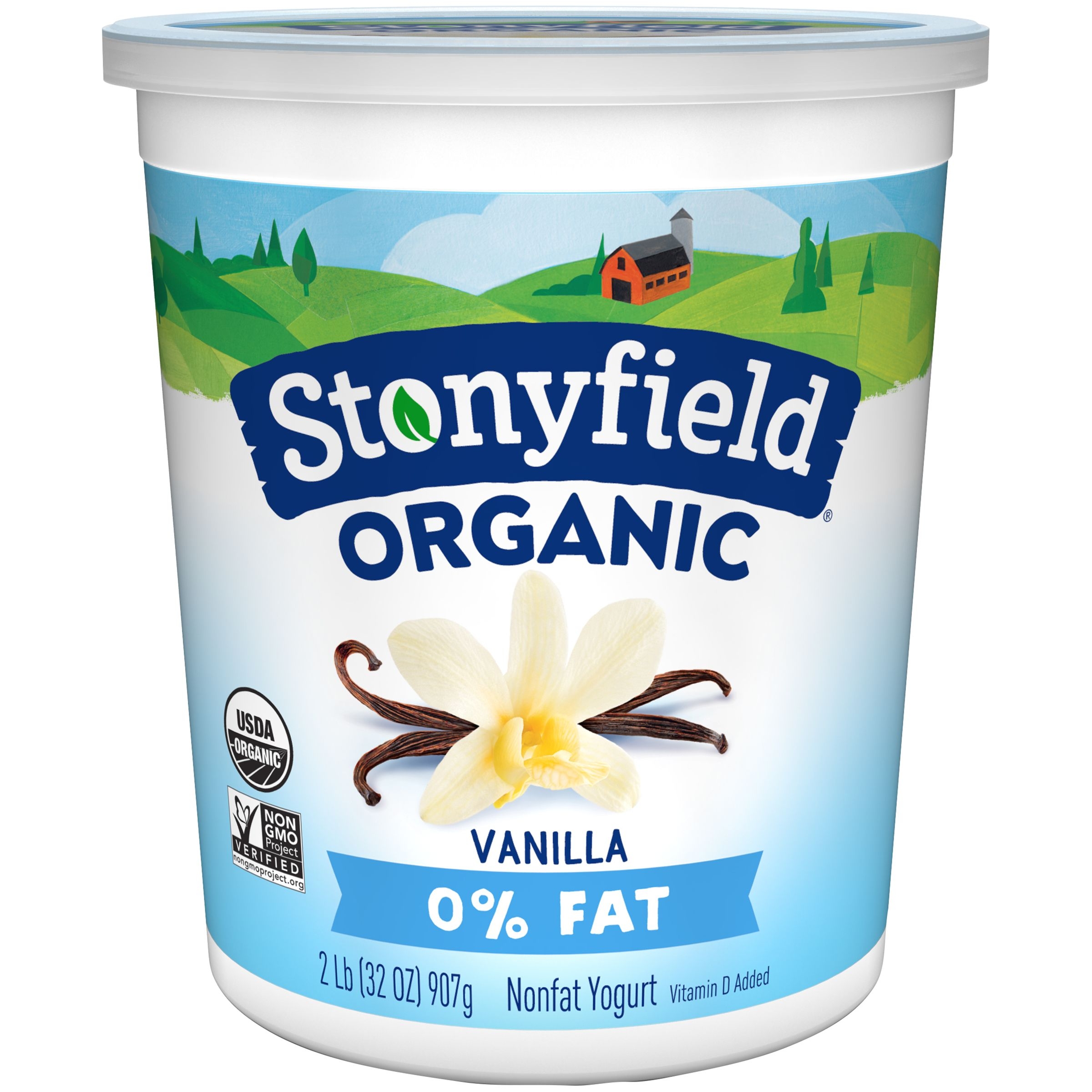 Stonyfield Farm Organic French Vanilla Yogurt, 32 Ounce -- 6 per case.