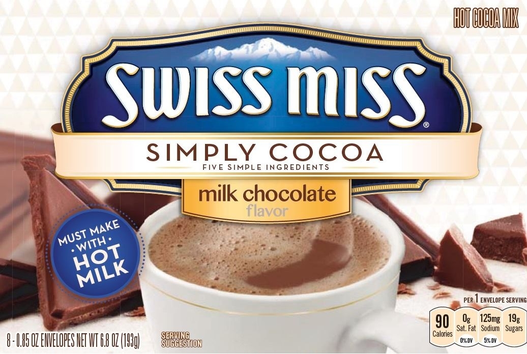 Swiss Miss Milk Chocolate Flavor Hot Cocoa Mix Envelope, 0.85 Ounce -- 12 Per Case