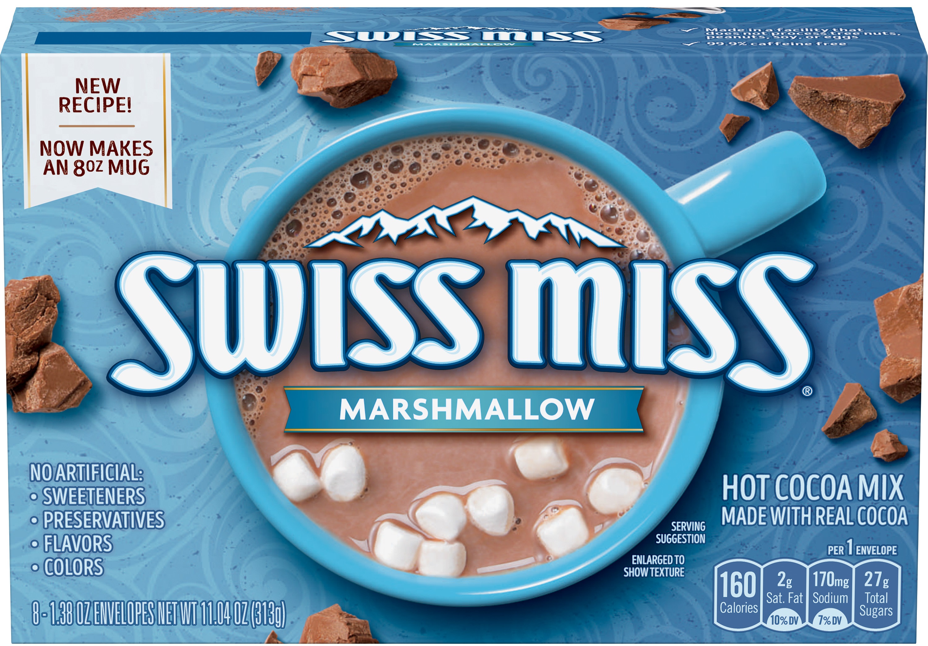 Swiss Miss Milk Chocolate With Marshmallow Hot Cocoa Mix, 11.04 Ounce -- 12 Per Case