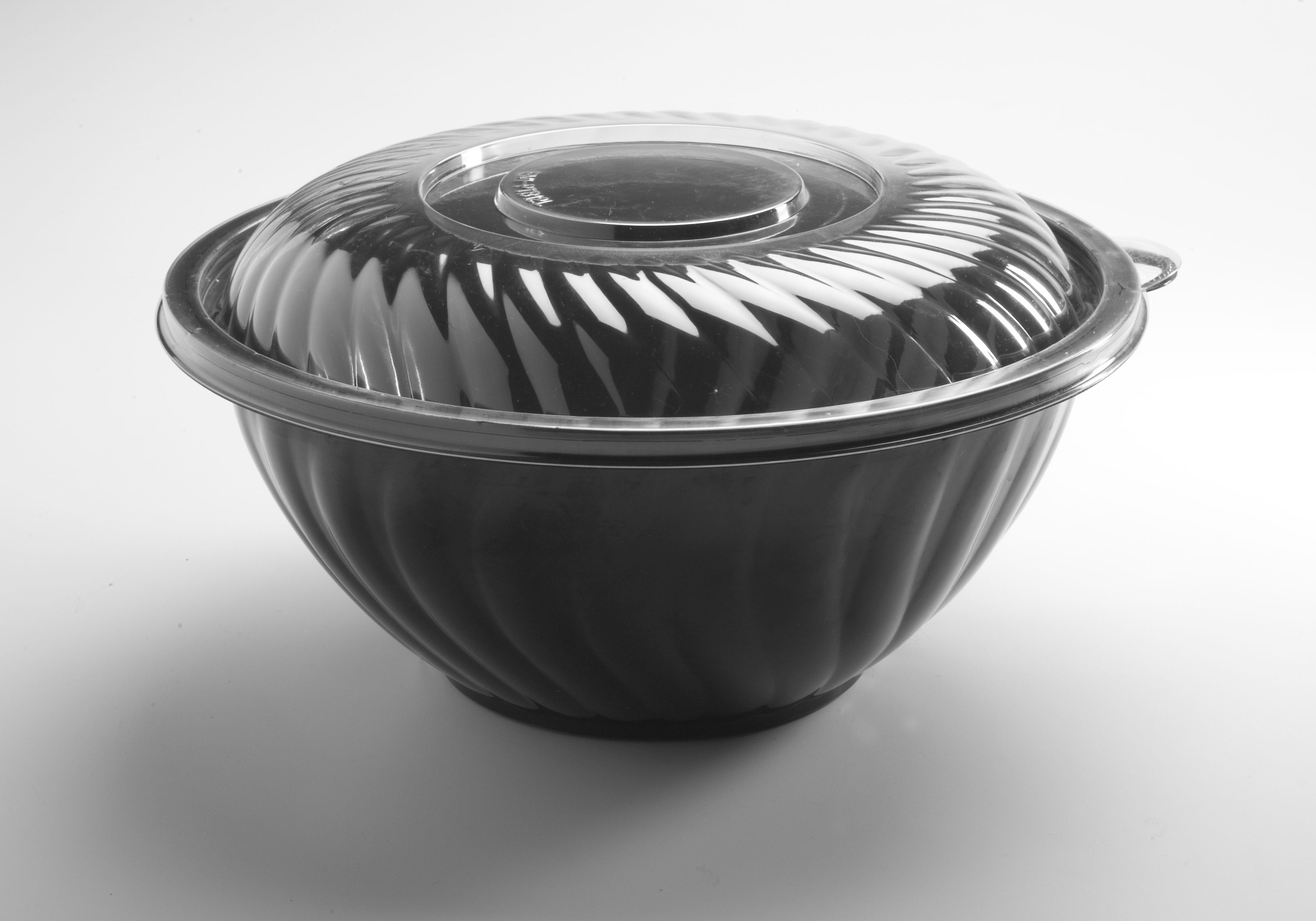Yoshi Ware Emi Prepserve Pet Black Bowl, 160 Ounce -- 25 Per Case