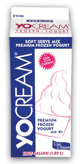 Yocream Yogurt Mix, Cake Batter Low-Fat Soft Serve, 64 Ounce -- 6 per case.